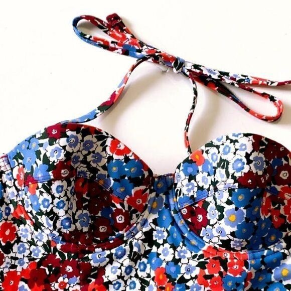NWT Loft Beach Floral Tankini with removable strap - Picture 4 of 7